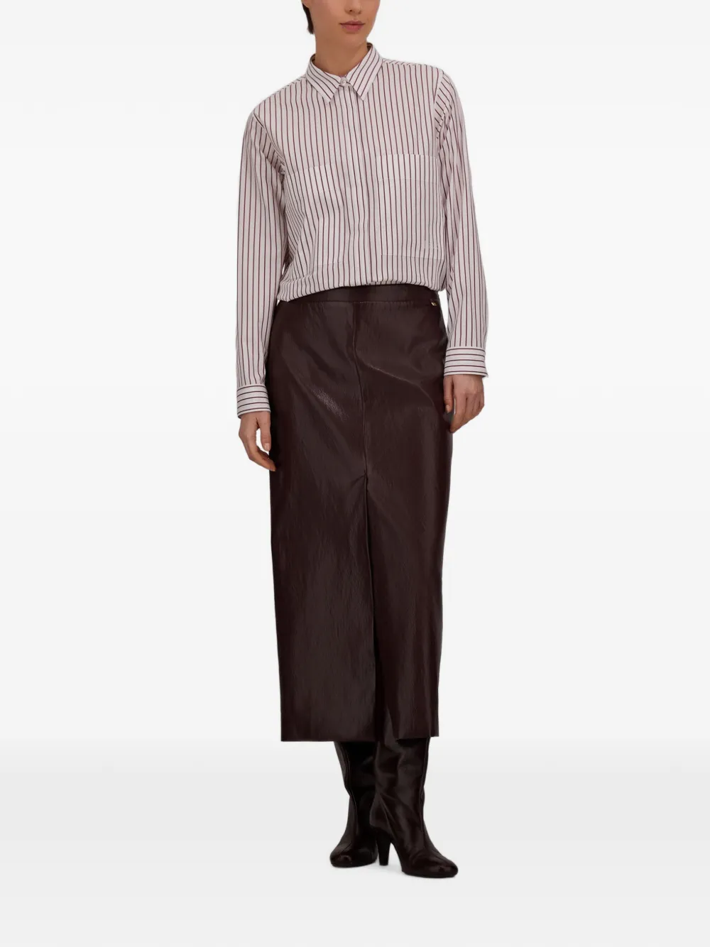 Herno Gestreept blouse Wit