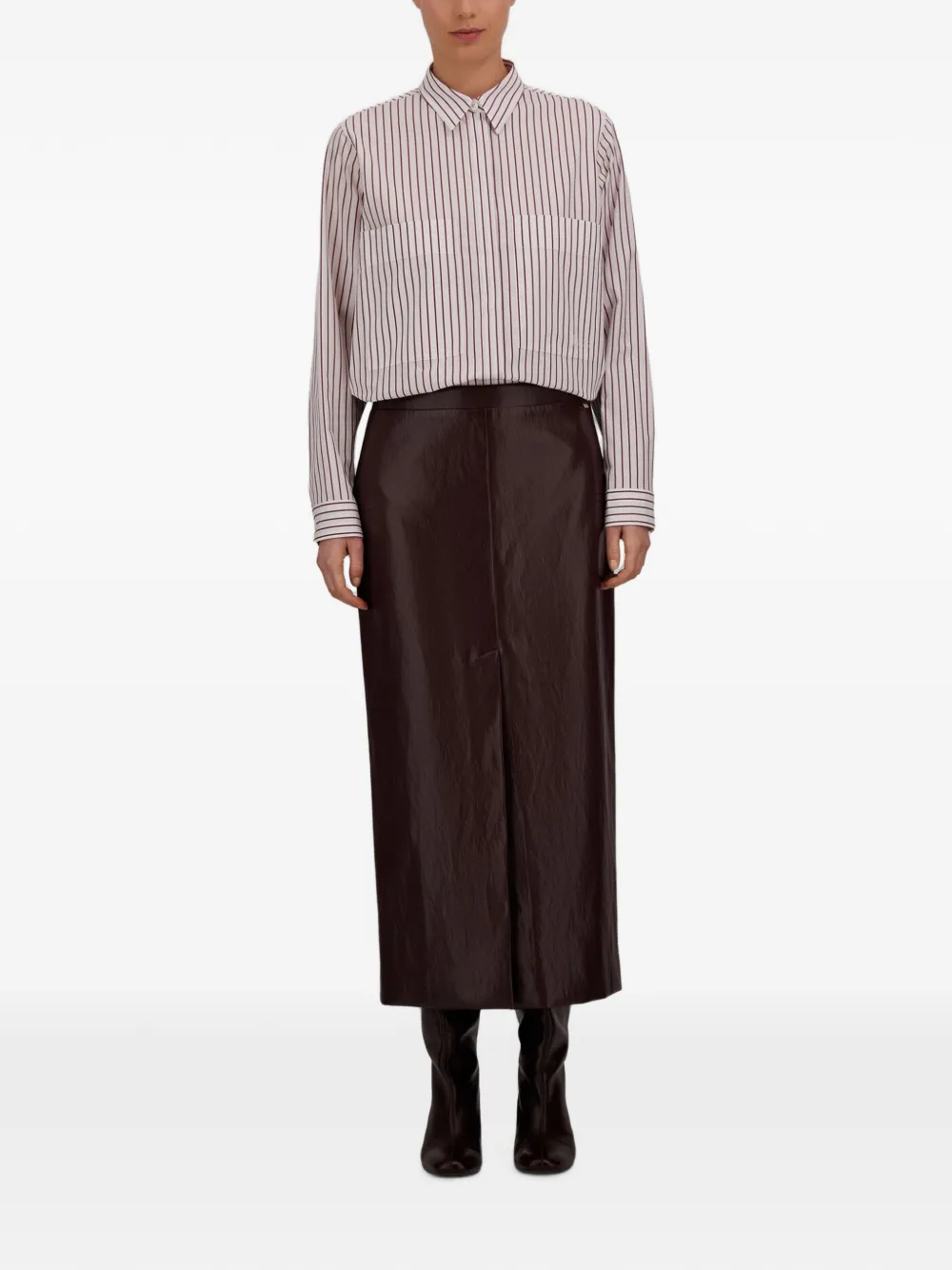 Herno Gestreept blouse Wit
