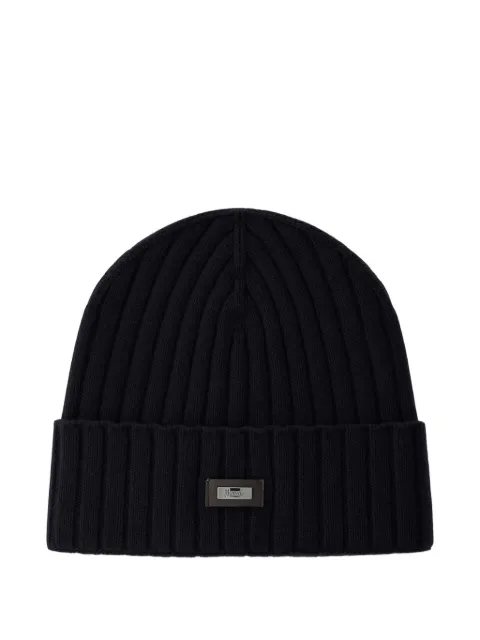 Herno ribbed-knit beanie hat