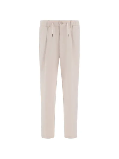 Herno drawstring straight-leg trousers