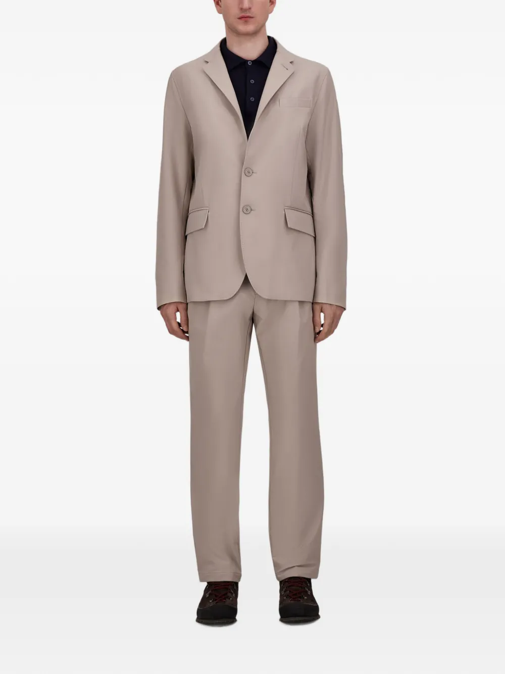 Herno drawstring straight-leg trousers Beige