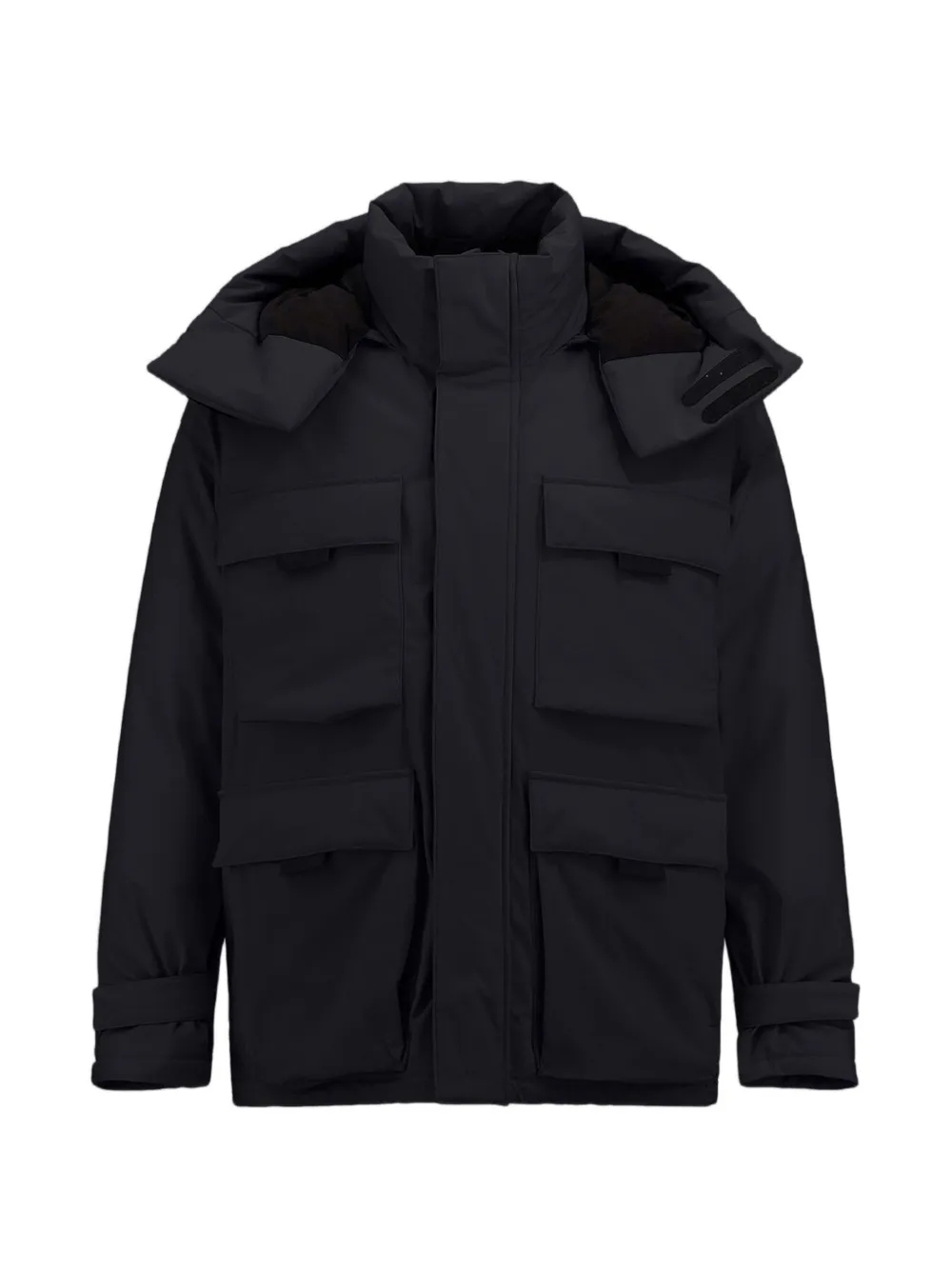 Laminar hooded padded ski jacket - Schwarz