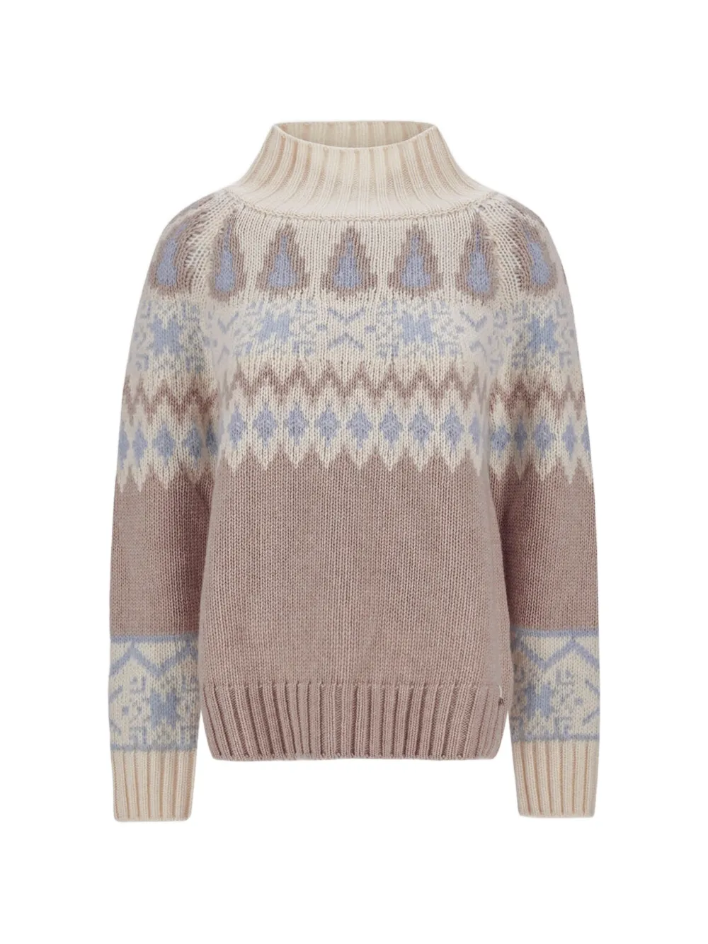 Herno Norwegian-motif jacquard-knit sweater Wit
