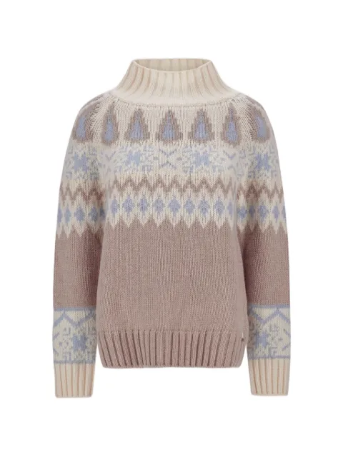 Herno pull en maille jacquard à motif norvégien