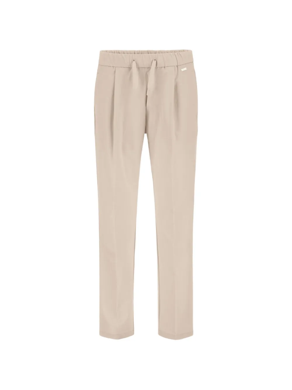 Herno Elasticated Drawstring-waist Straight Trousers In 뉴트럴