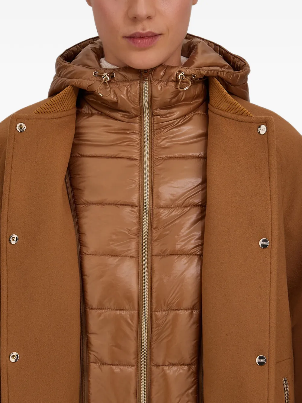 Herno panelled oversized jacket Bruin