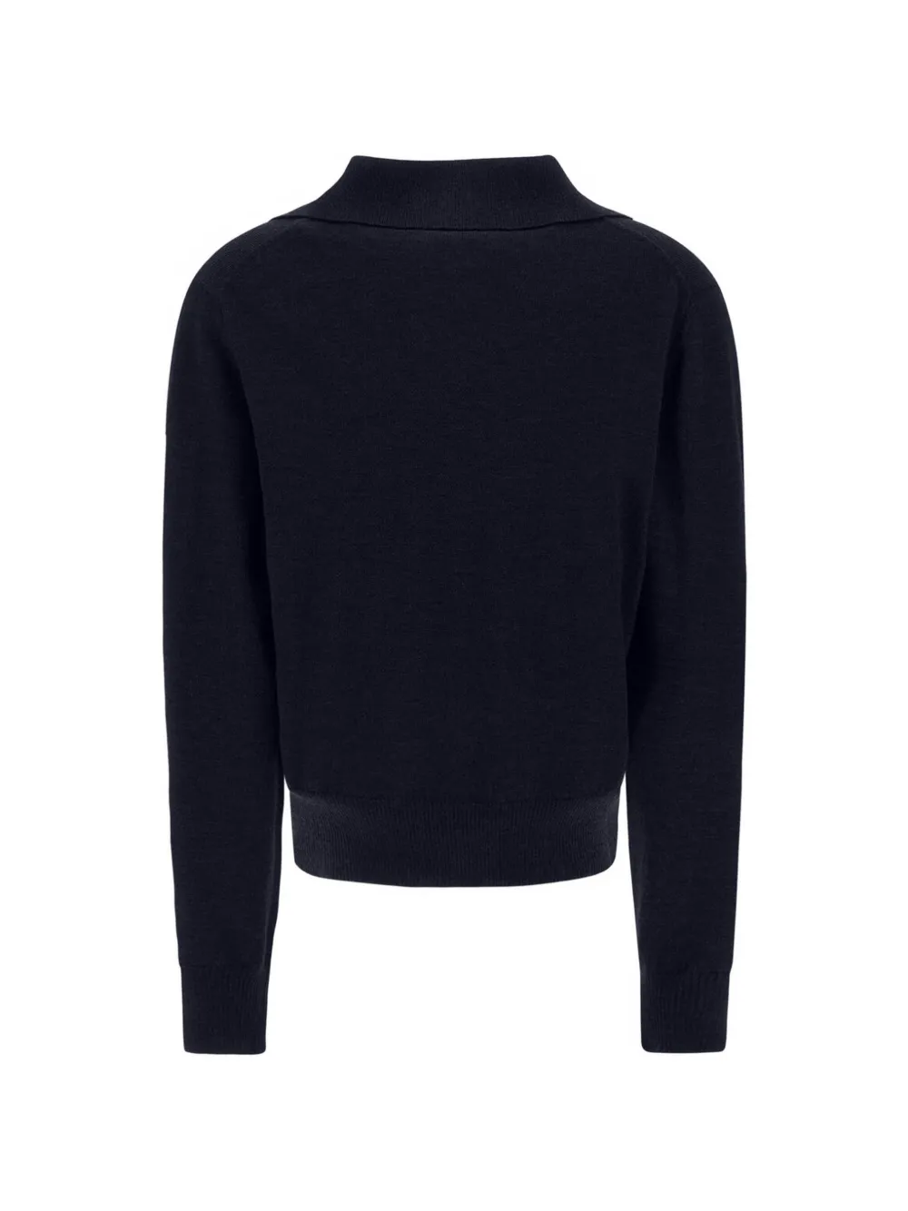 Herno Trui met V-hals in tricotsteek Blauw