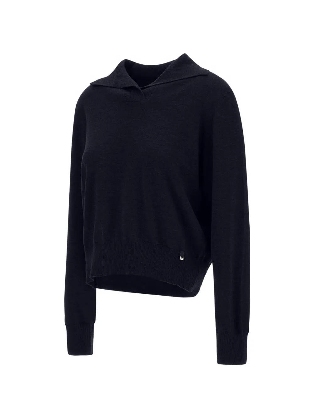 Herno Trui met V-hals in tricotsteek Blauw