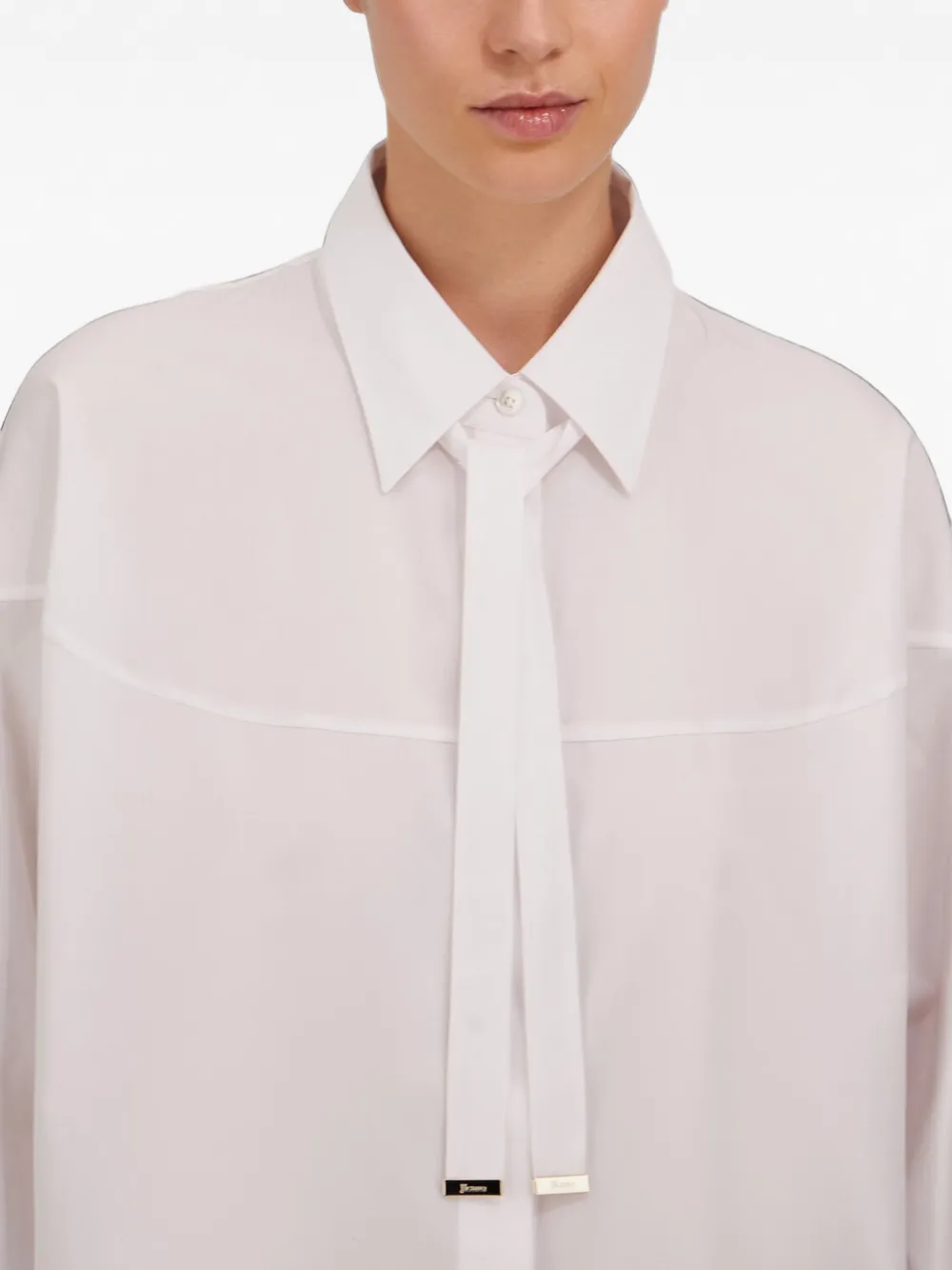 Herno Zijden blouse Wit