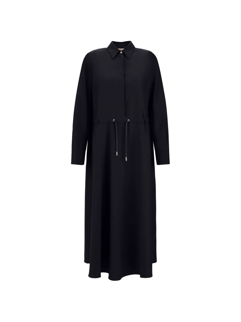 Herno Abito lungo in gabardine con coulisse - Blu