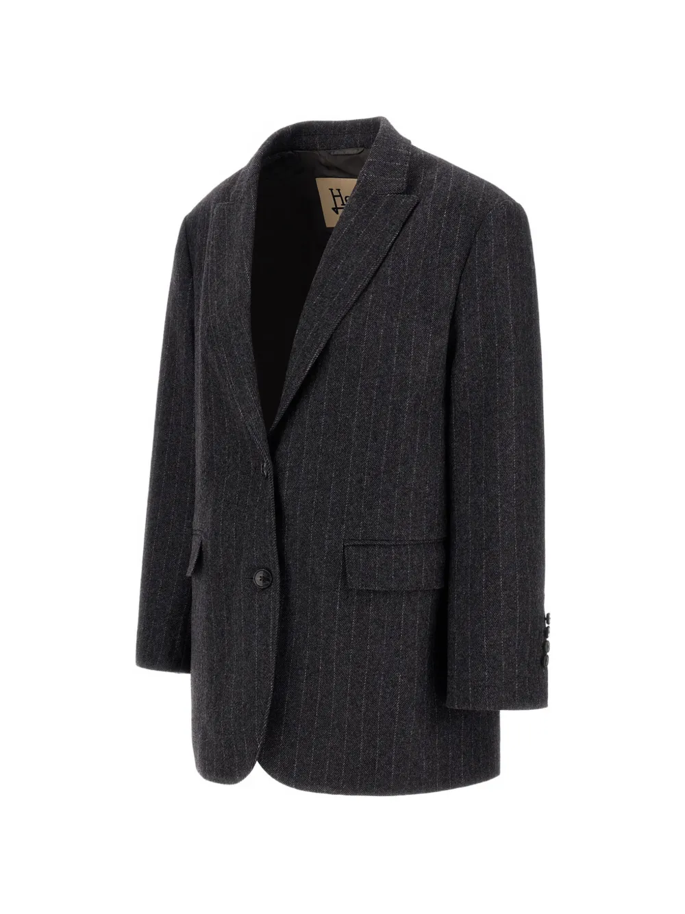 Herno Blazer met krijtstreep Grijs