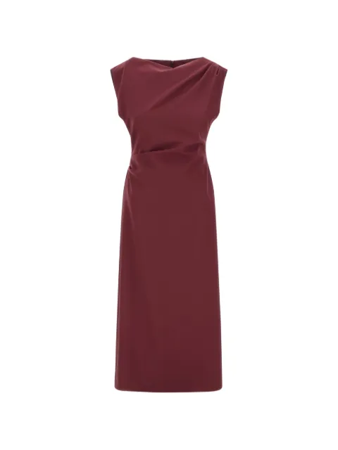 Herno draped midi dress
