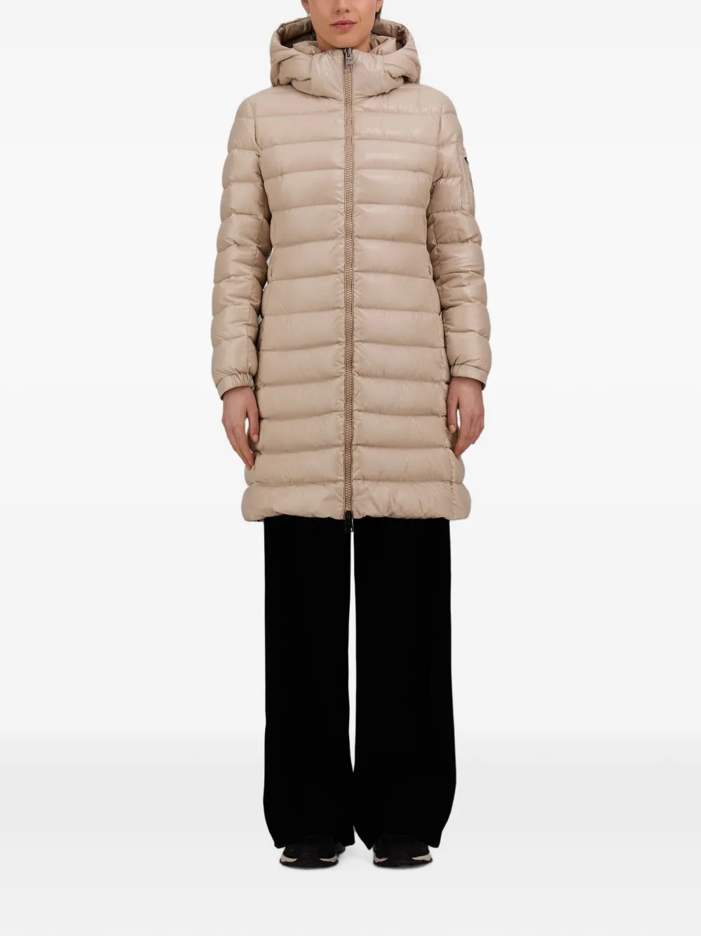 Herno Gewatteerde parka met capuchon Beige