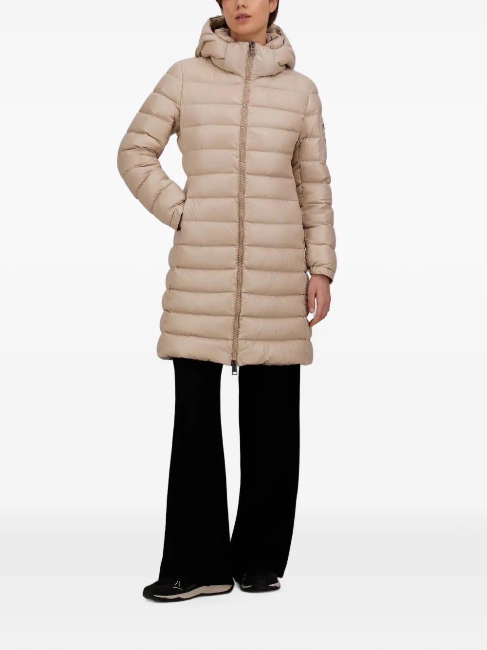 Herno Gewatteerde parka met capuchon Beige