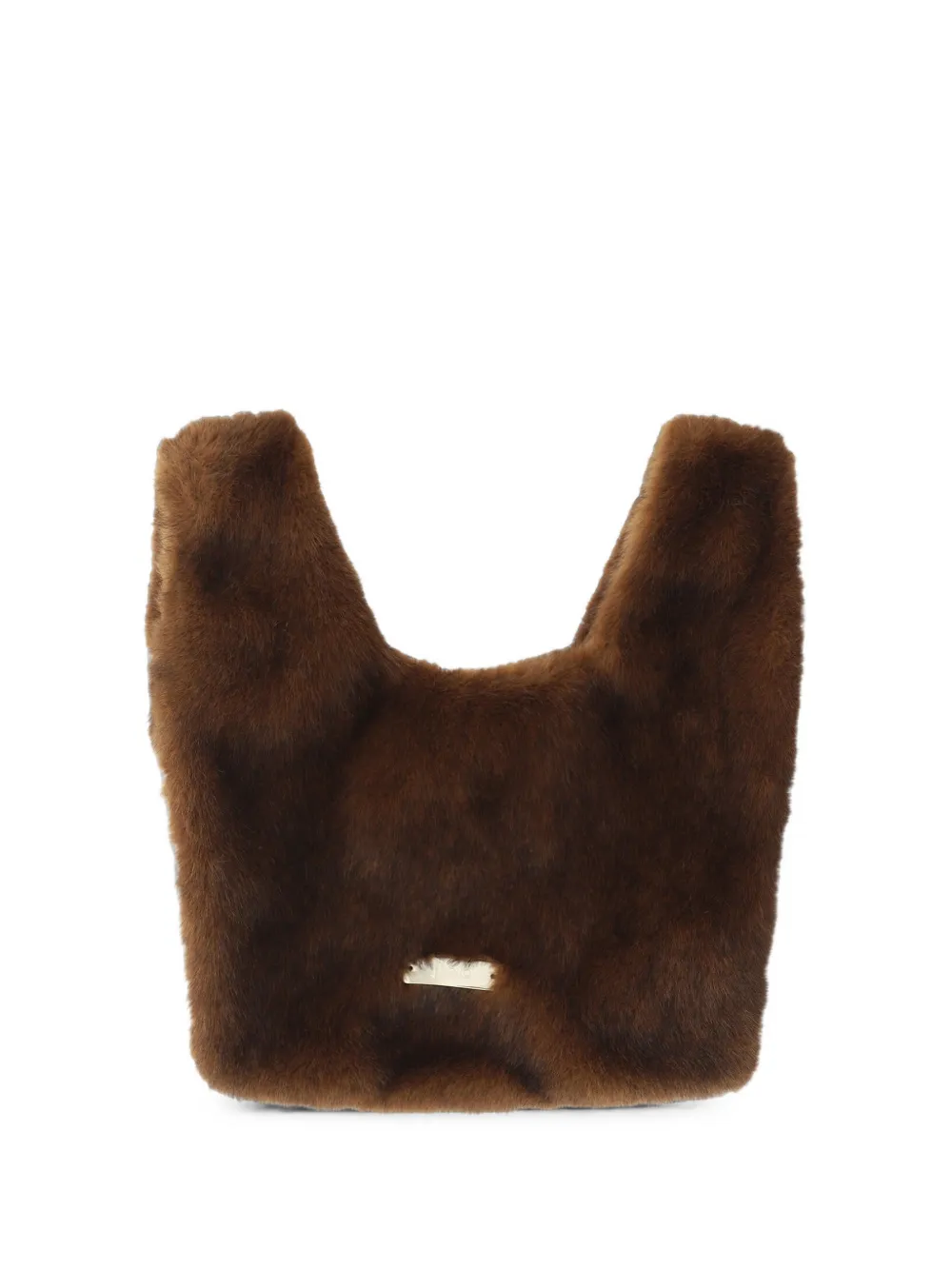 Herno sac à main en fourrure artificielle - Marron Herno sac à main en fourrure artificielle - Marron
