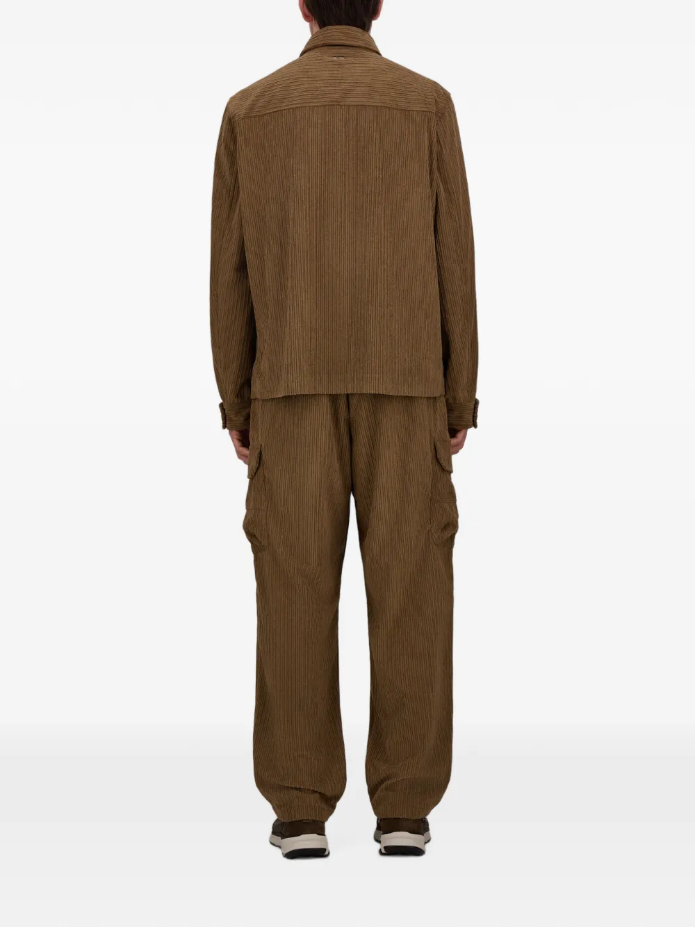 Herno Ribfluwelen straight broek Groen