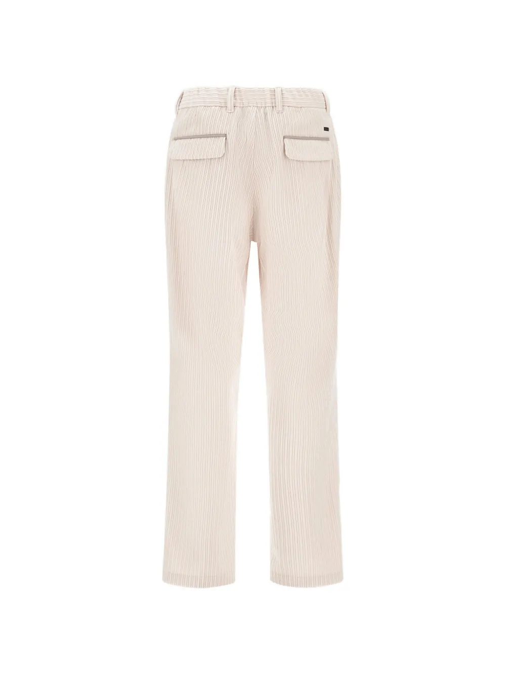 Herno Ribfluwelen plooibroek Beige