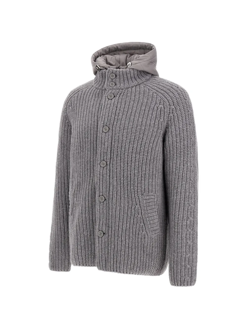 Herno hooded cardigan Grijs