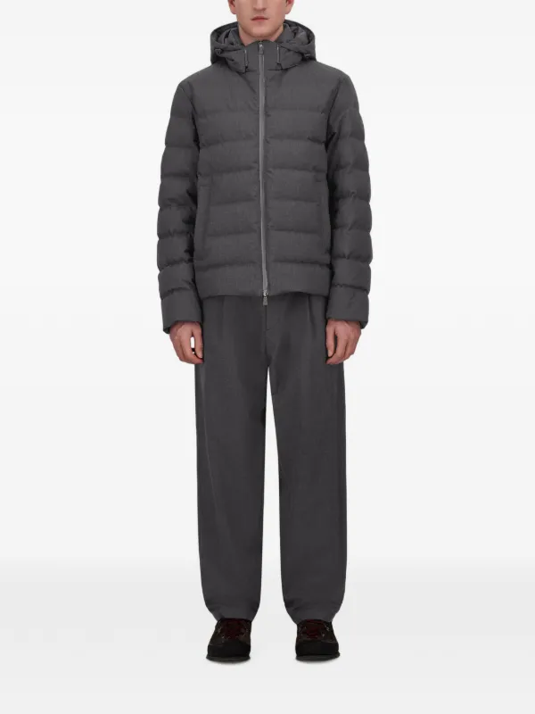 Herno キルティング フランネルジャケット | グレー | FARFETCH JP