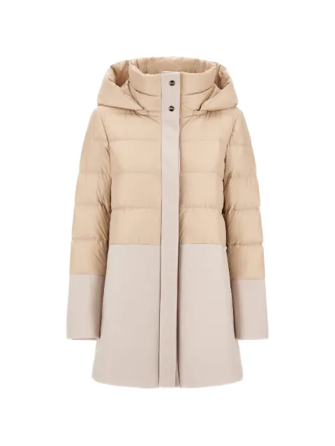 Herno panelled hooded coat