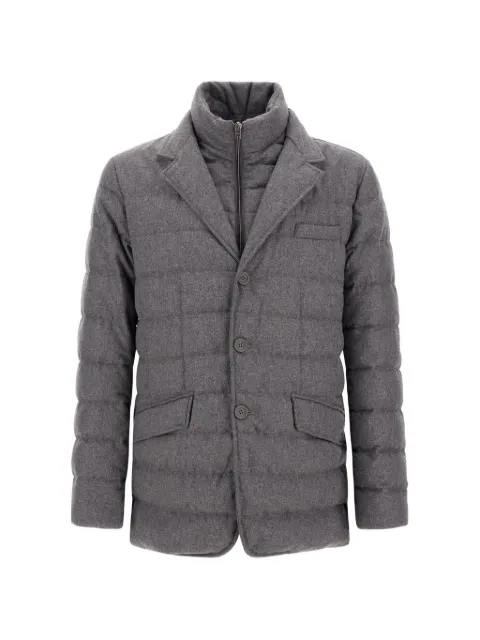 Herno quilted flannel coat