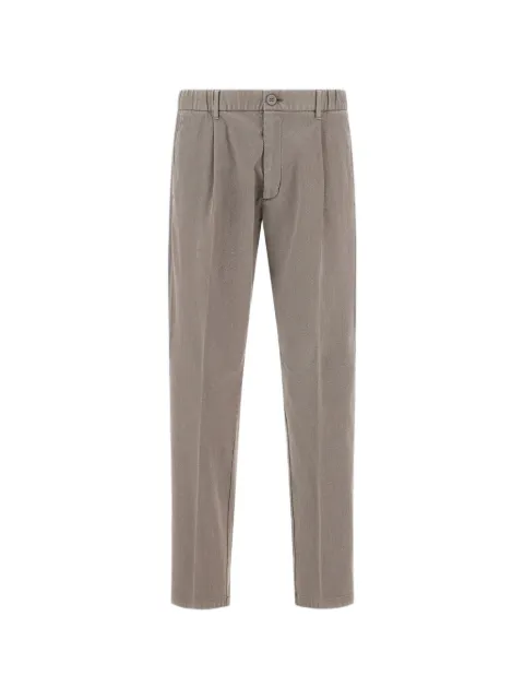 Herno pleated straight-leg trousers
