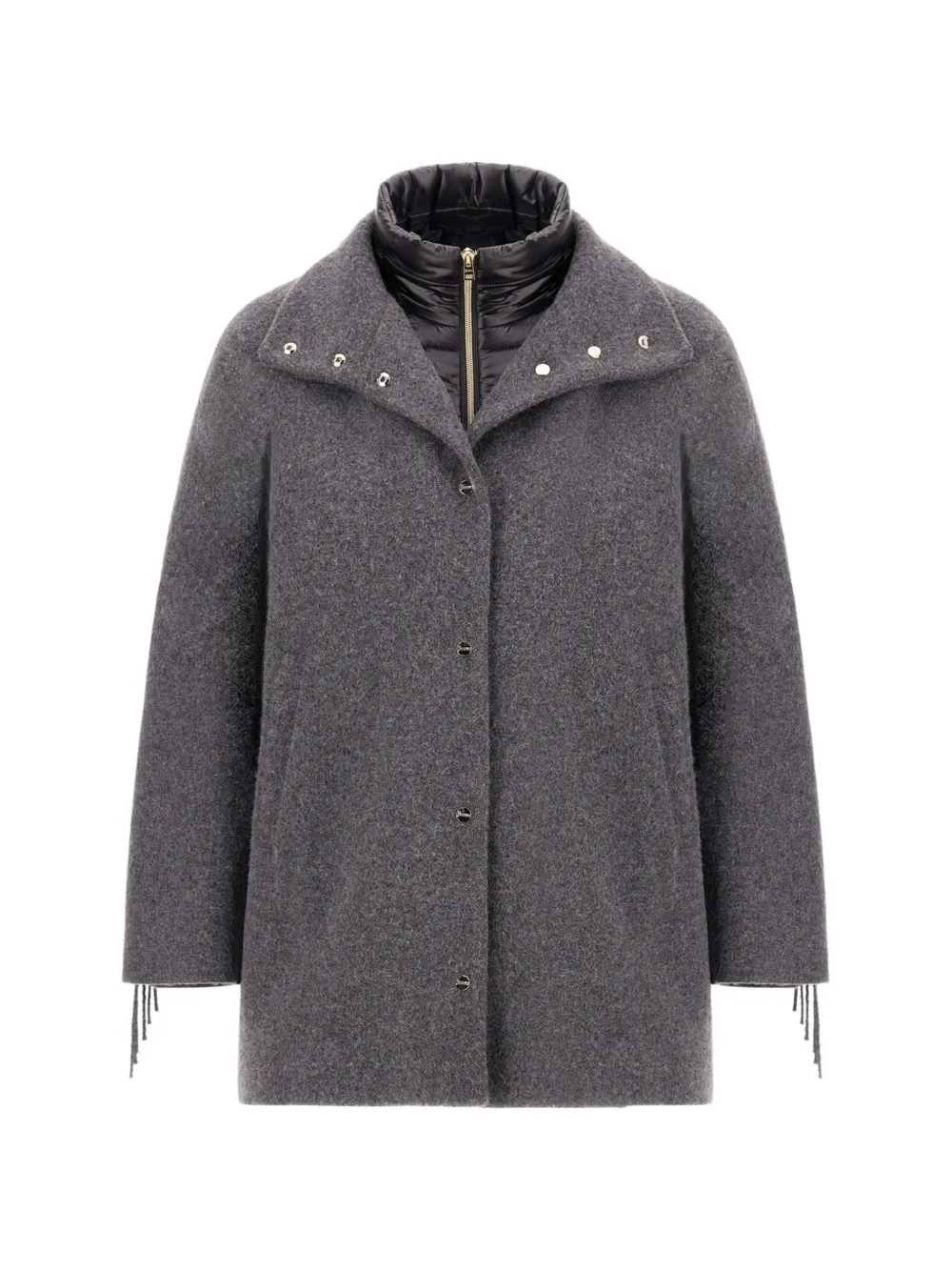Herno Cappotto con frange - Grigio