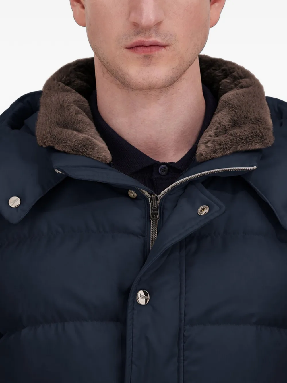 Herno Gewatteerde parka Blauw
