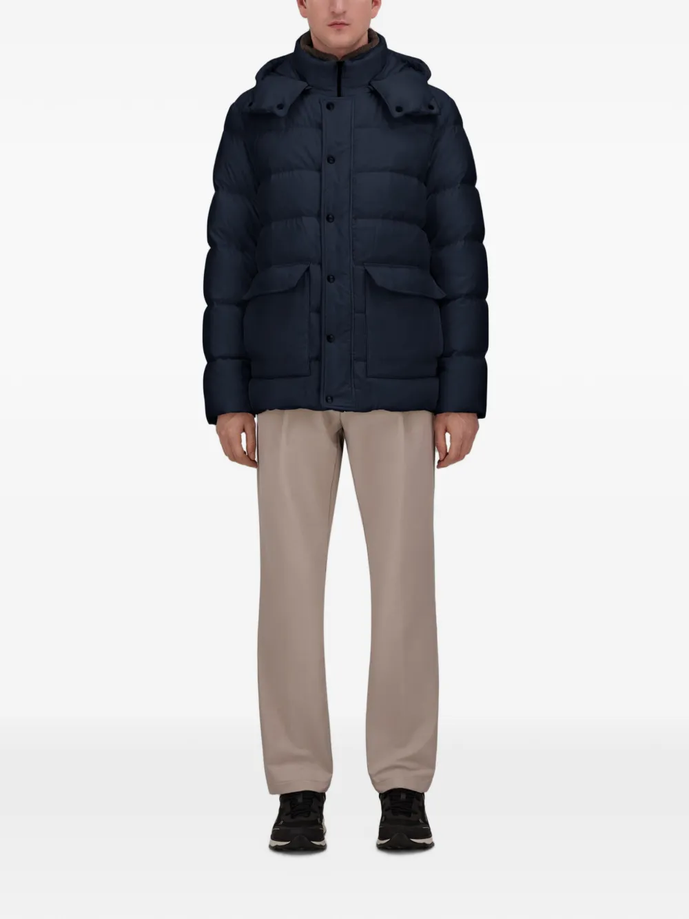 Herno Gewatteerde parka Blauw