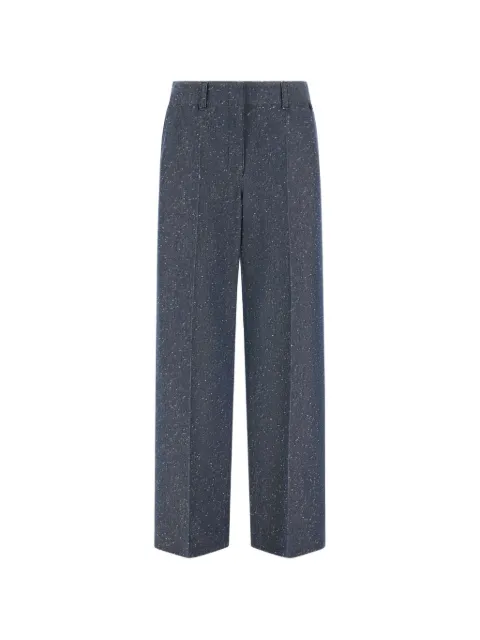 Herno pantalones con efecto vaquero y pinzas