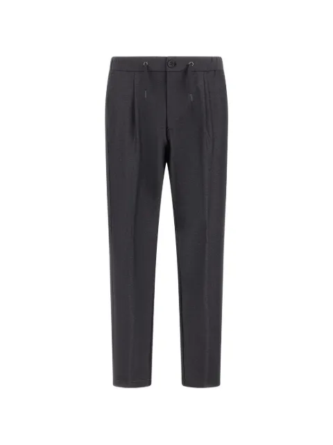 Herno mélange-effect pleated trousers
