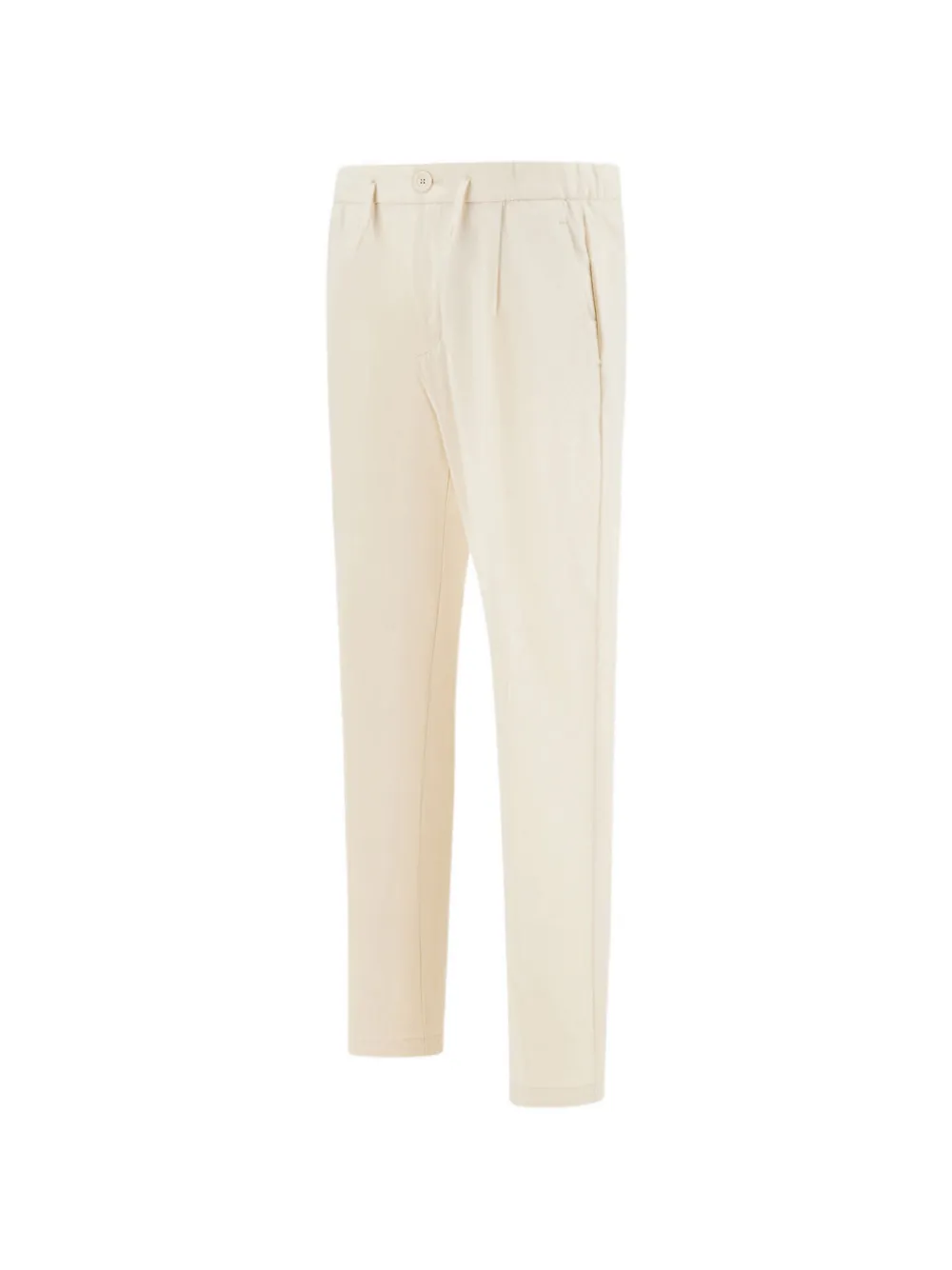 Herno Stretch-geweven broek met trekkoordtaille Wit