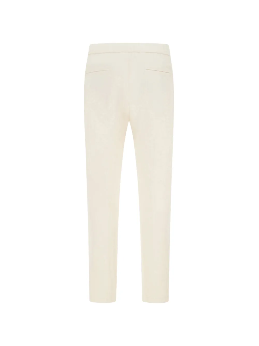 Herno Stretch-geweven broek met trekkoordtaille Wit