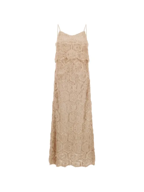 Herno sequin-embellished midi dress