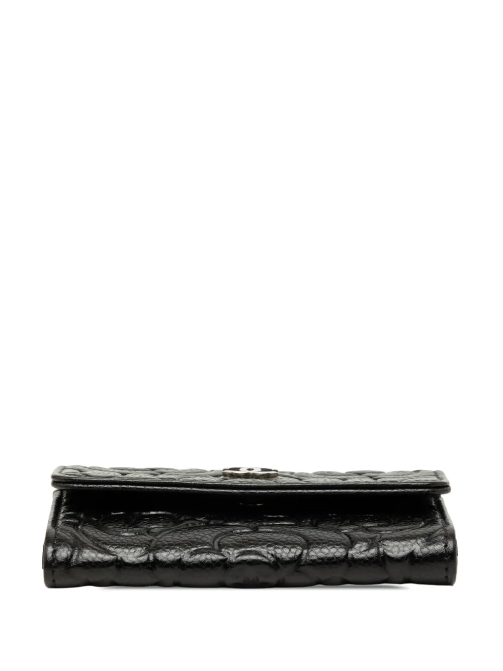 CHANEL Pre-Owned 2020 ココマーク エンボス キャビア カメリア カード