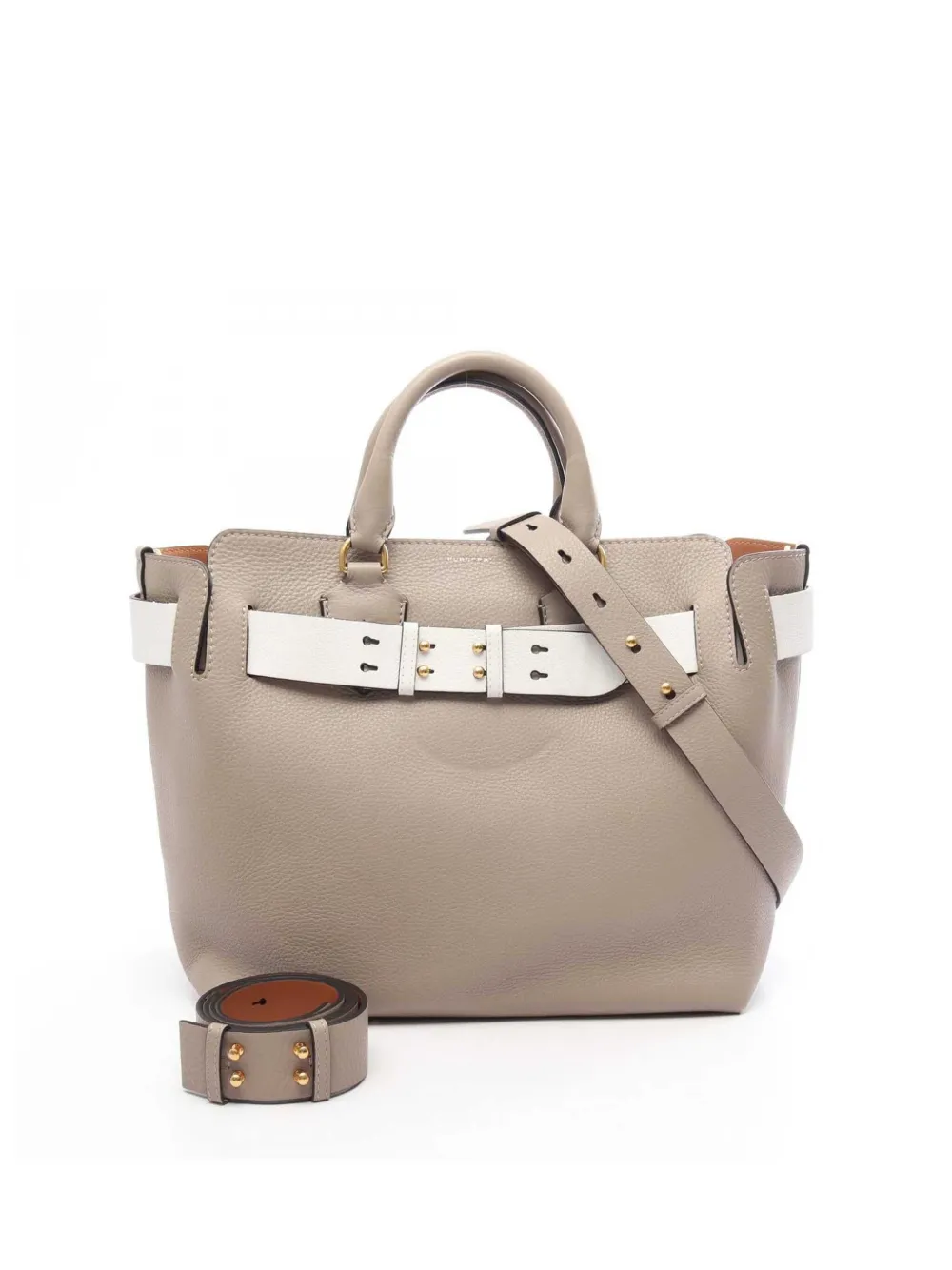 Burberry Pre-Owned 2010-2026 Large Leather Belt Bag satchel - Nude