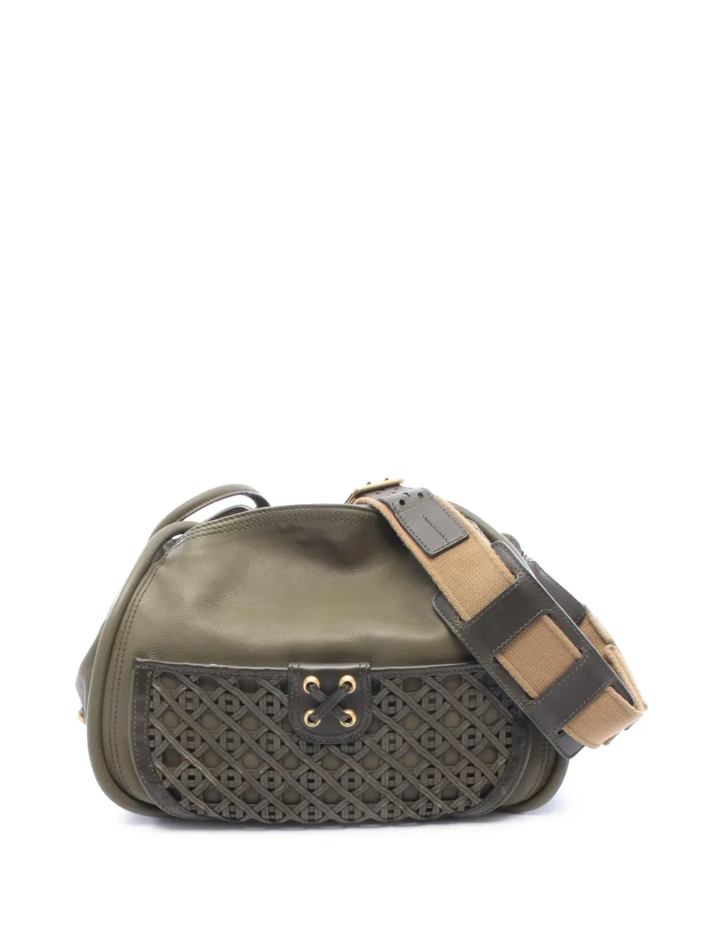 Christian Dior Pre-Owned 2000-2010 Lattice Umhängetasche aus Leder - Braun