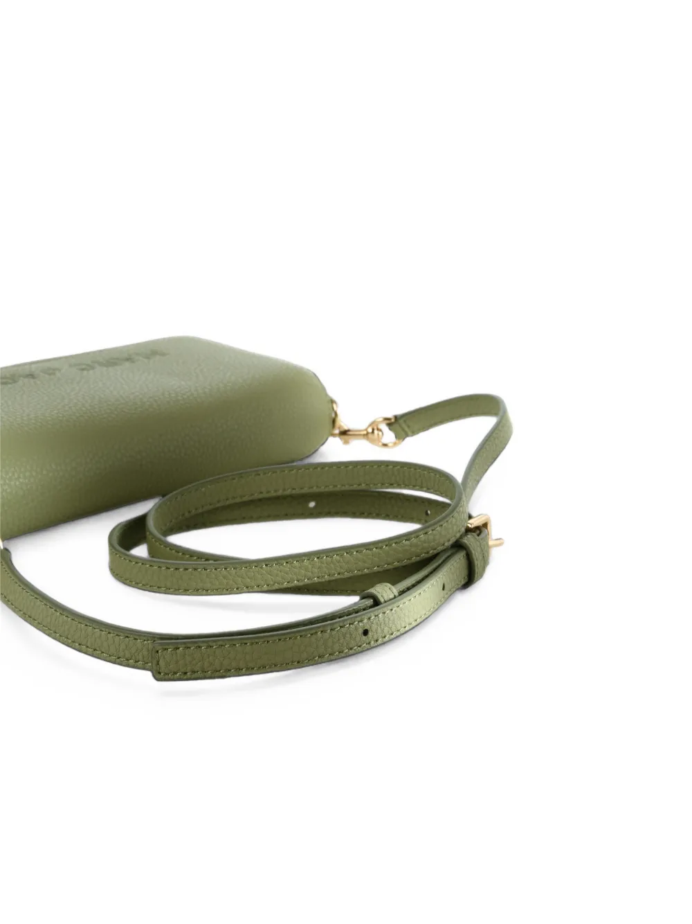 Marc Jacobs Leren portemonnee met ketting en logo-detail Groen