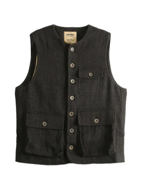 Uma Wang button-up pocket-detail gilet