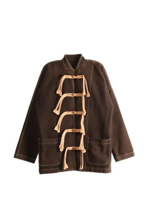 Uma Wang tassel-embellished contrast-stitch jacket