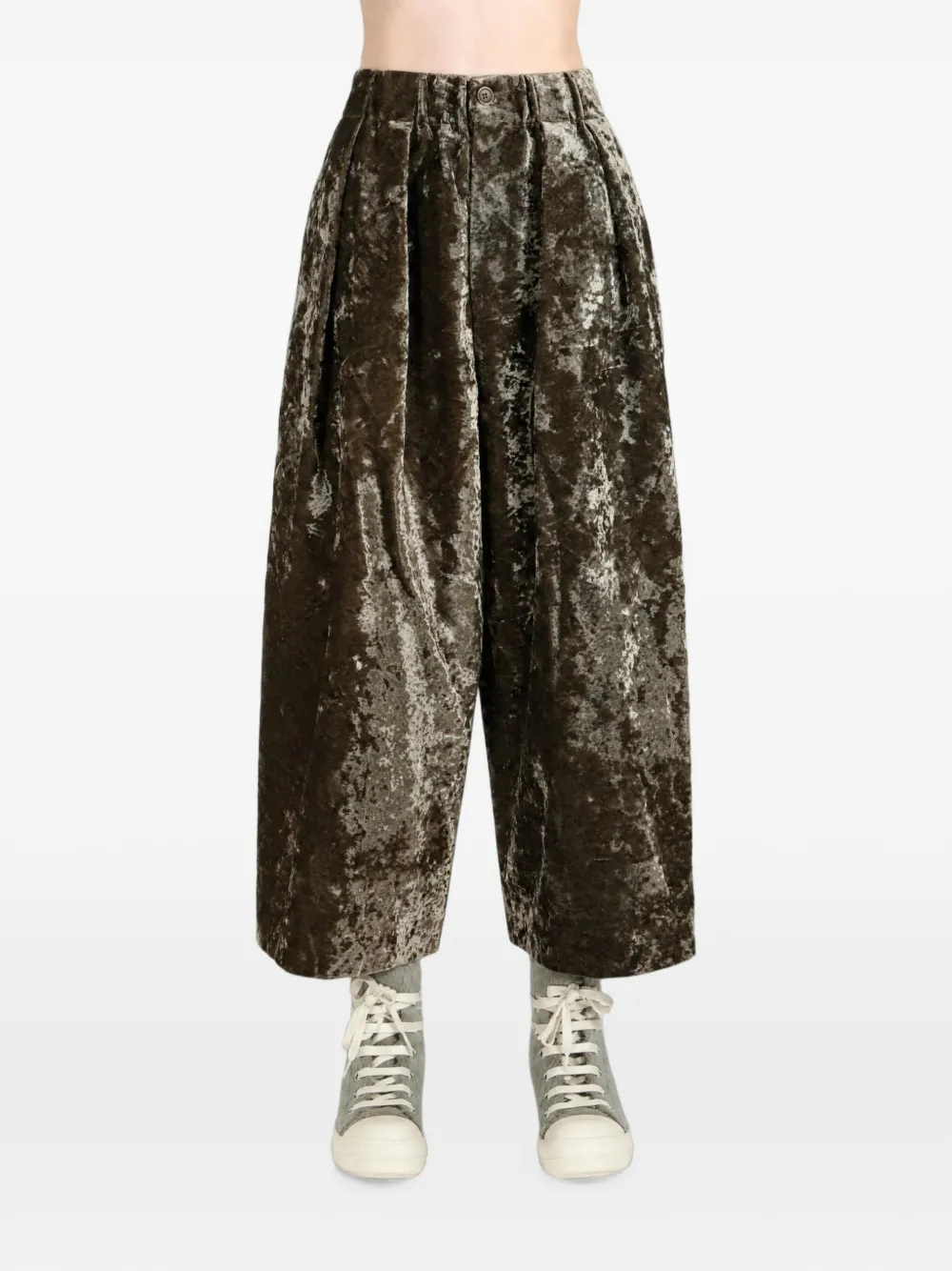 Uma Wang Poetic geplooide broek Bruin