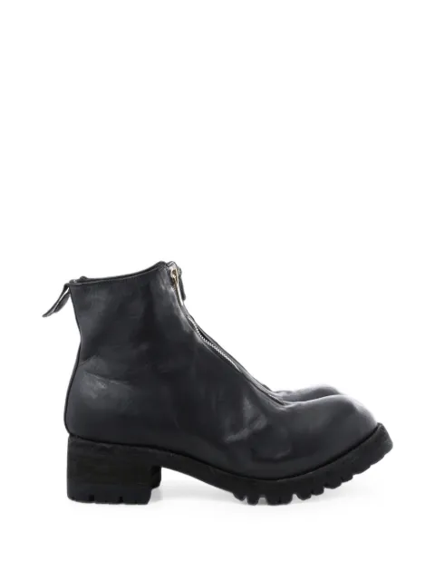 Guidi PL1_RU front-zip leather boots