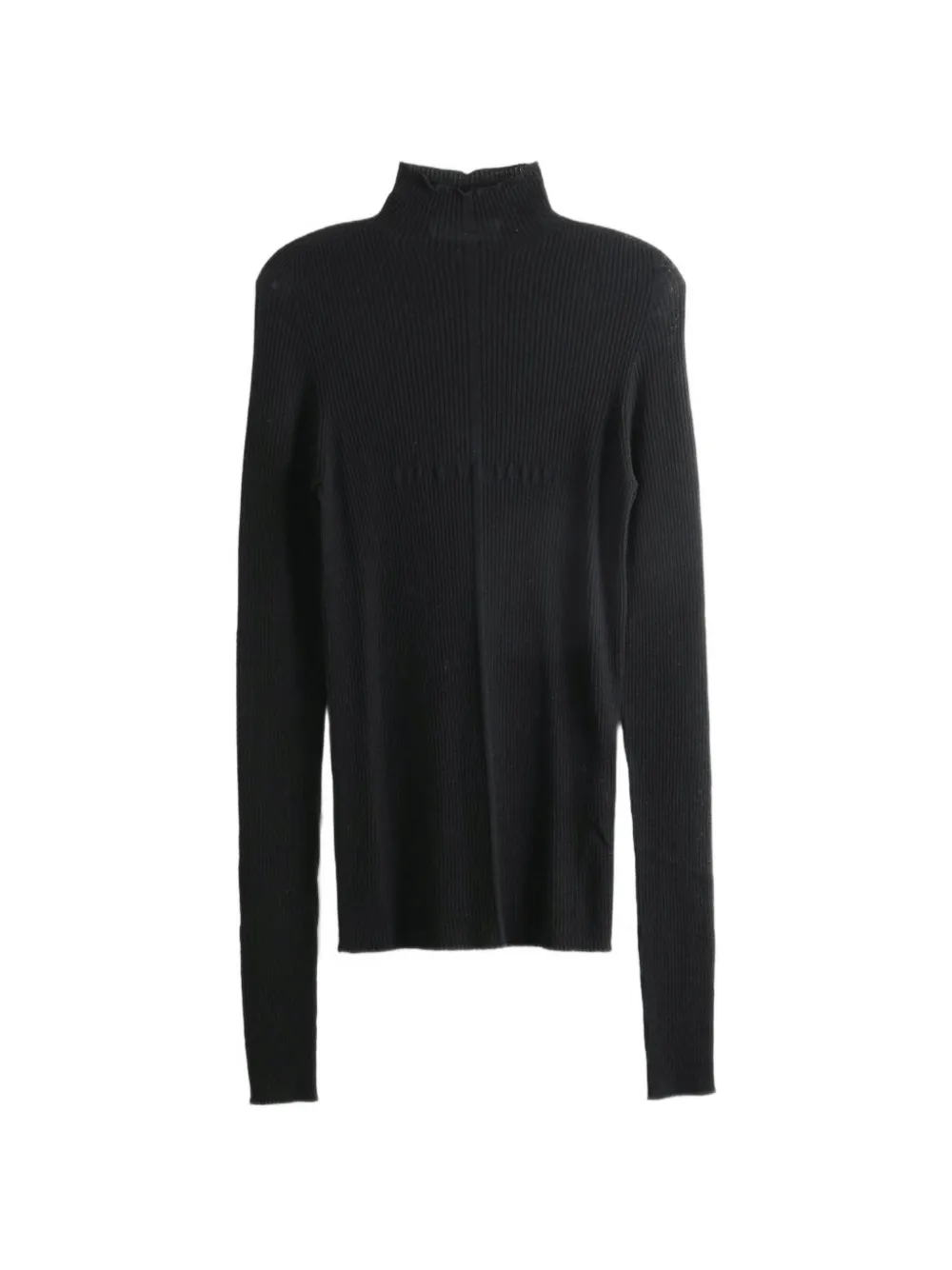 matieres fecales ribbed-knit roll-neck sweater