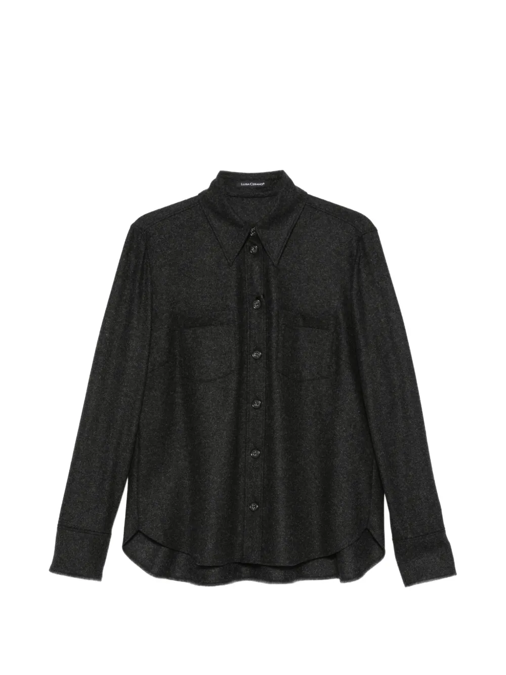 Luisa Cerano flannel shirt jacket - Grigio