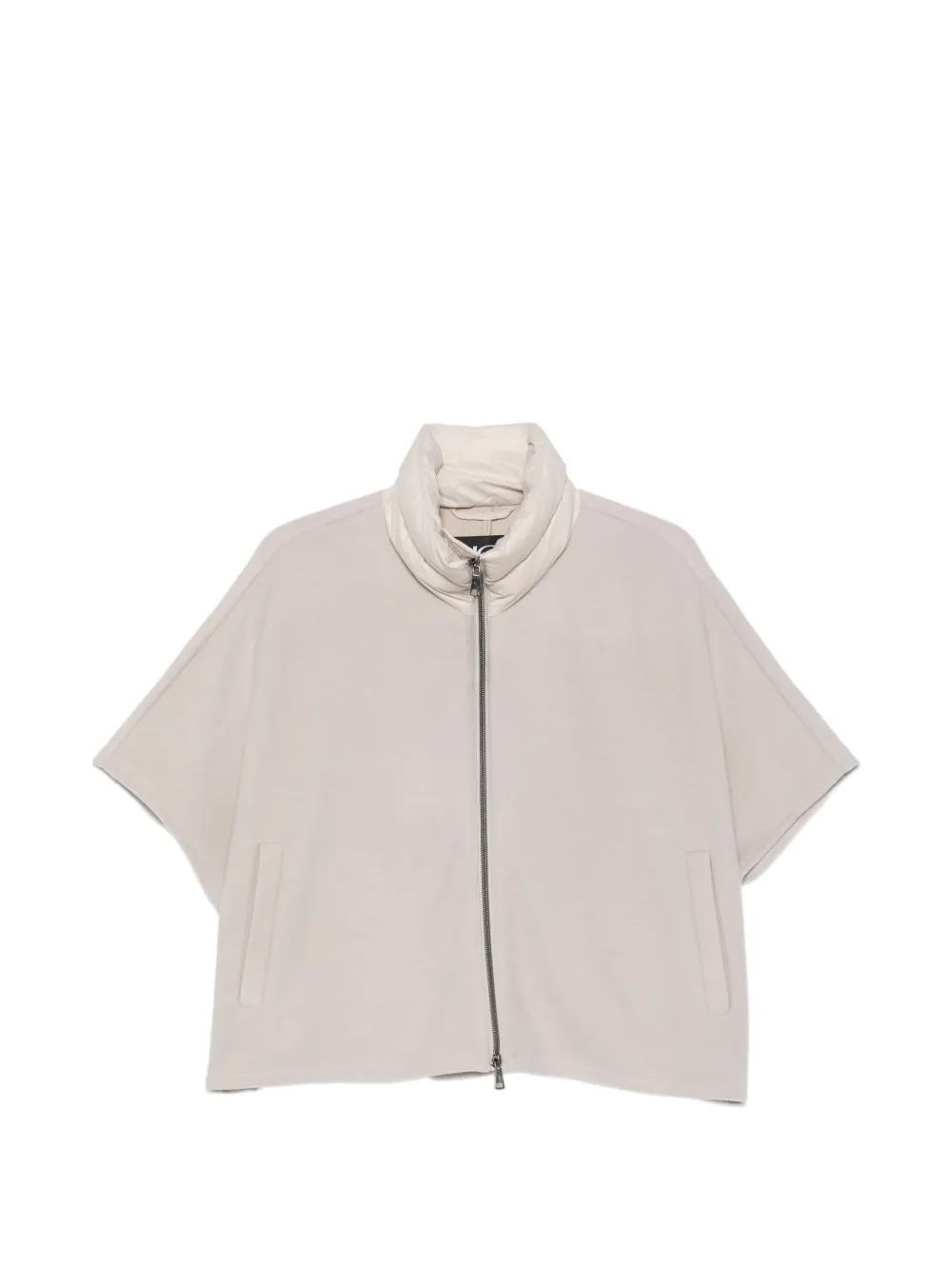 Luisa Cerano padded-collar zip-up jacket