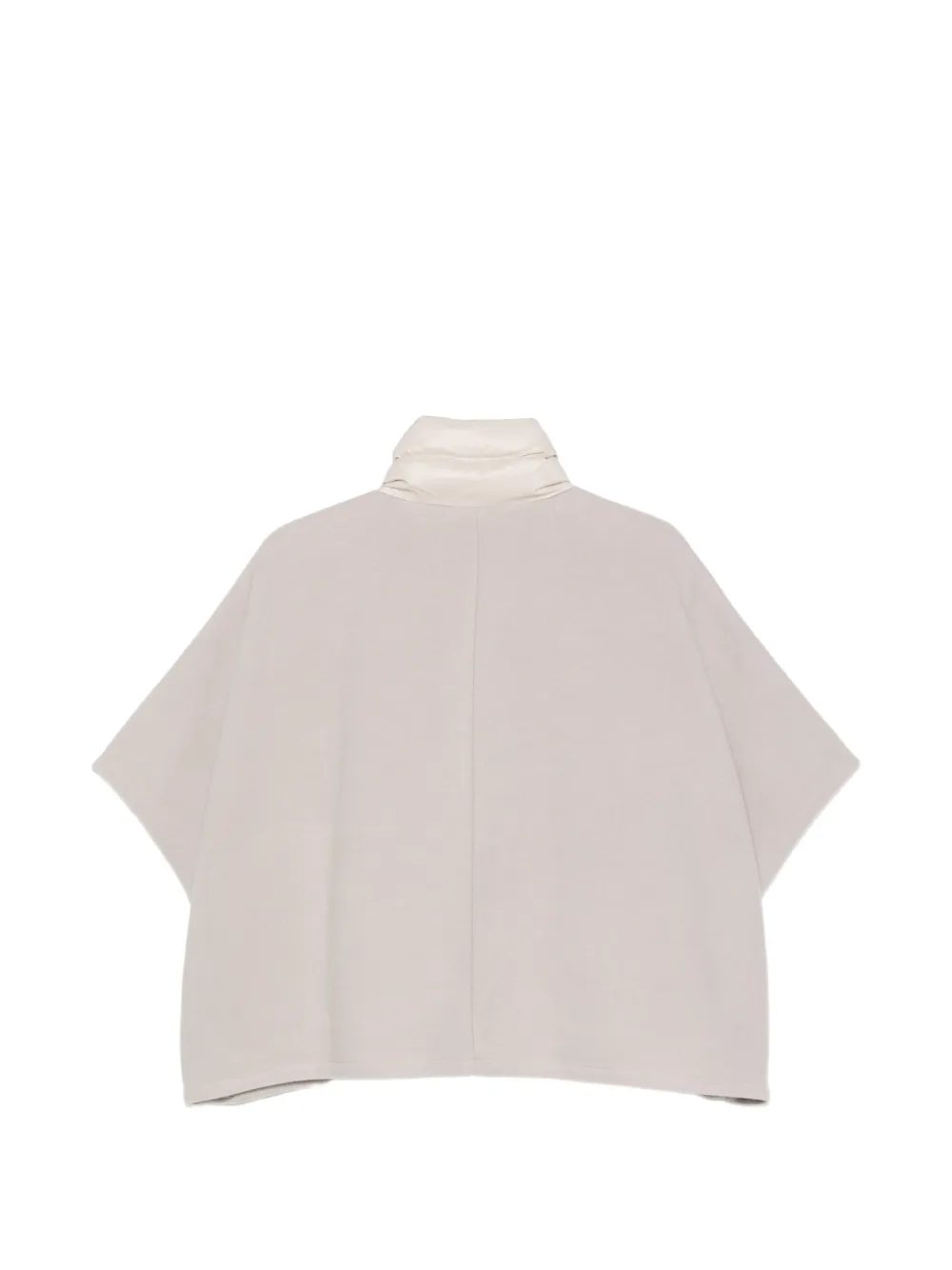 Luisa Cerano Jack met gewatteerde kraag en rits Beige