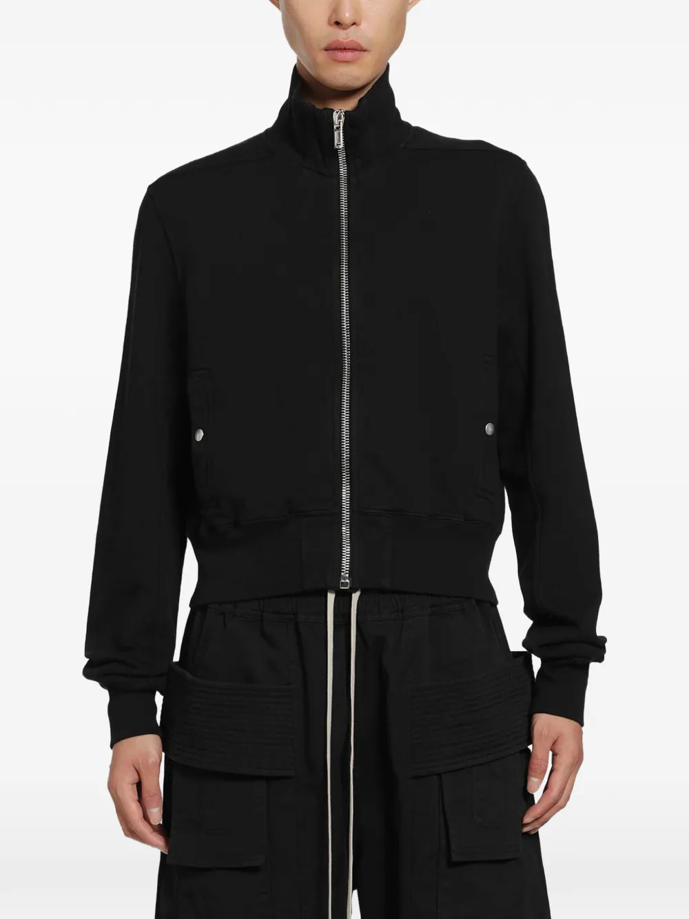 Rick Owens DRKSHDW zip-up sweater - Nero