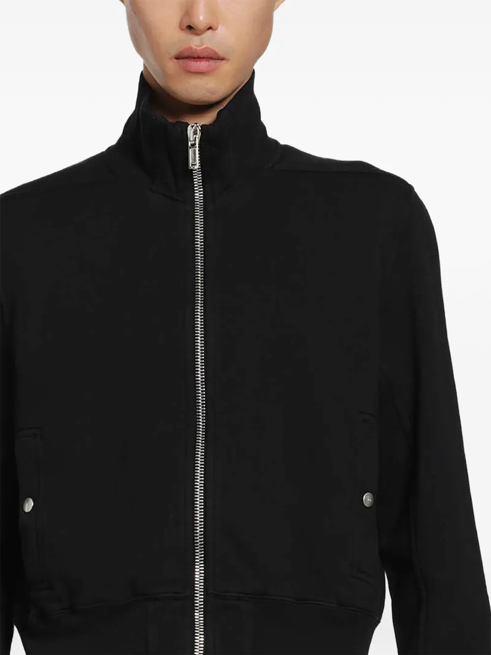 Rick Owens DRKSHDW zip-up sweater Zwart