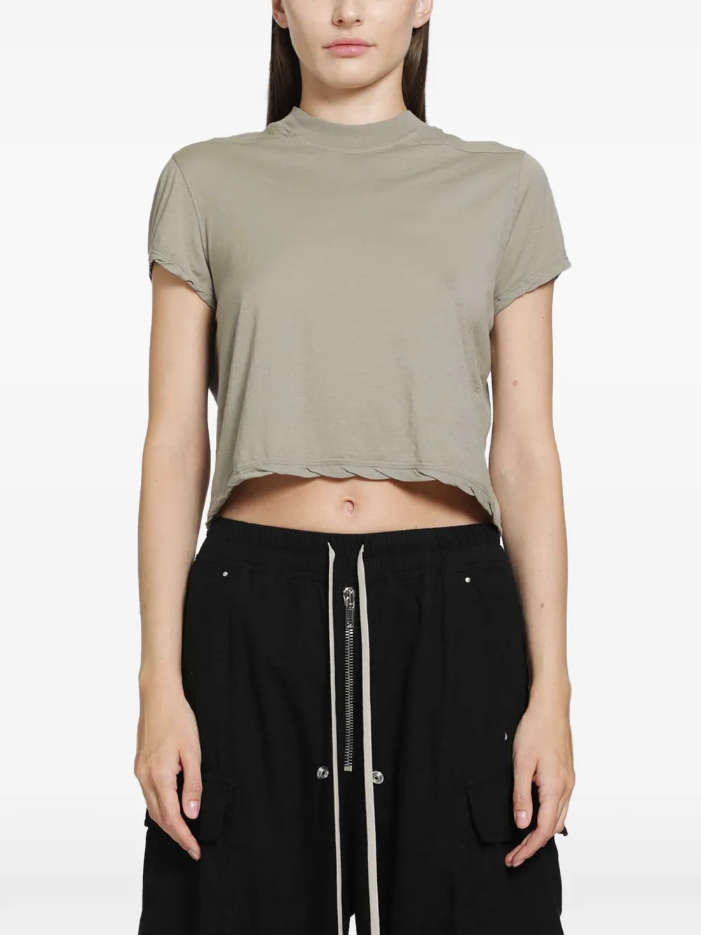 Rick Owens DRKSHDW Small Level cropped T-shirt - Grigio