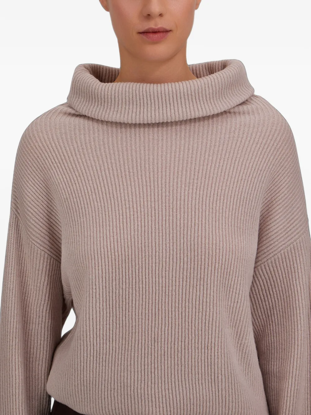 Herno Ribgebreide trui Beige